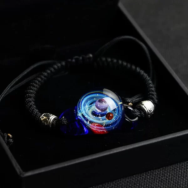 Bracelets Fashion Jewelry Buddha Bead  & Universe Glass Bead Planets Pendant Necklace Galaxy Rope - Image 6