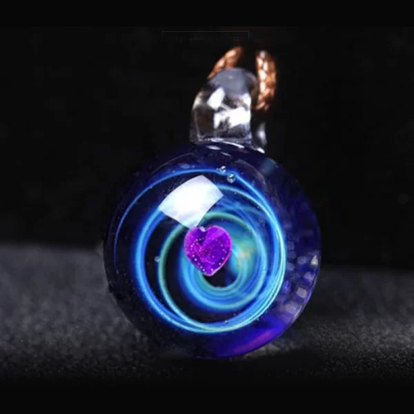 BOEYCJR Universe Star Moon Glass Bead Planets Pendant Necklace Galaxy Rope Chain Solar System Design Necklace for Women - Image 4