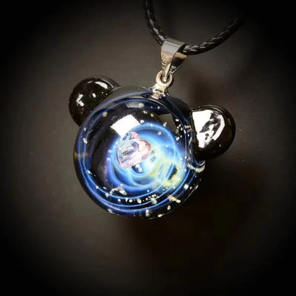 Bracelets Fashion Jewelry Buddha Bead  & Universe Glass Bead Planets Pendant Necklace Galaxy Rope - Image 4